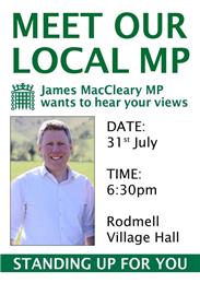James MacCleary M.P. Visit to Rodmell